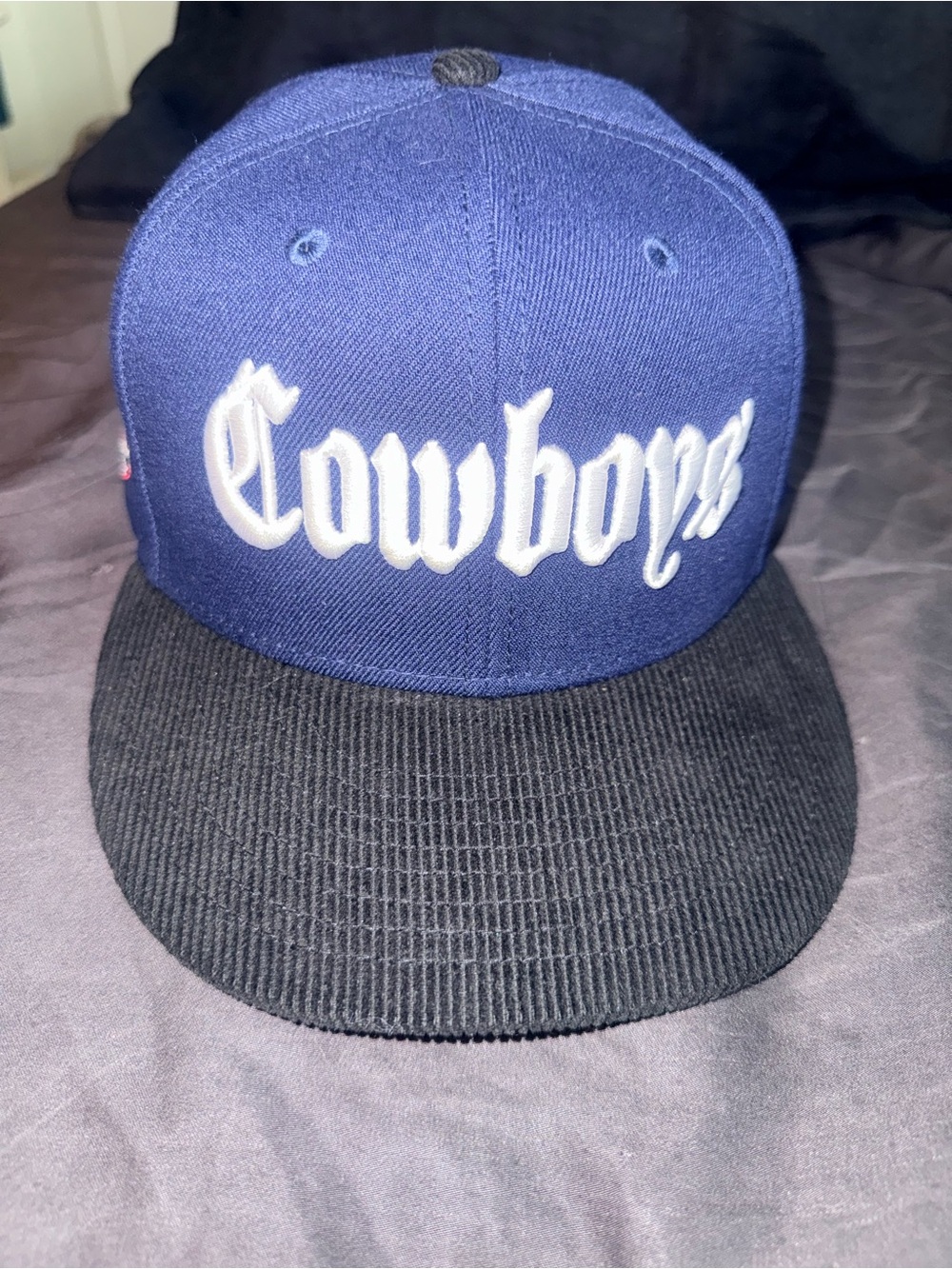 New Era Cowboys Snapback Hat - Navy & Black